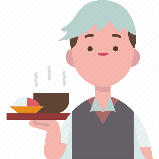 Waiter, restaurant, food, meal, service icon - Download on Iconfinder