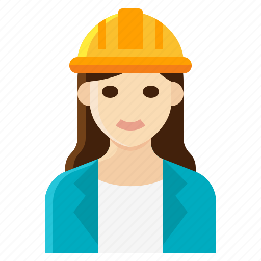 Architect, engineer, female, occupation, woman icon - Download on Iconfinder