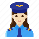 aviator, captain, occupation, pilot, woman