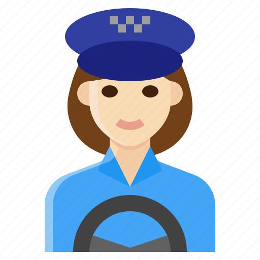 Driver, female, occupation, taxi, woman icon - Download on Iconfinder