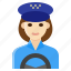 driver, female, occupation, taxi, woman 