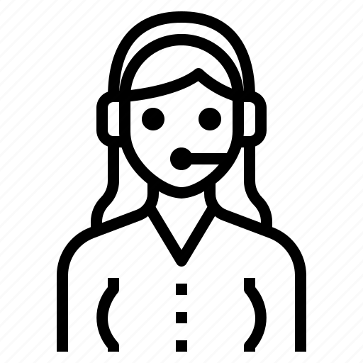 Female, occupation, operator, support, woman icon - Download on Iconfinder