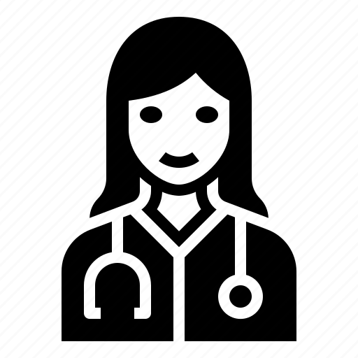Doctor, female, healthcare, occupation, woman icon - Download on Iconfinder