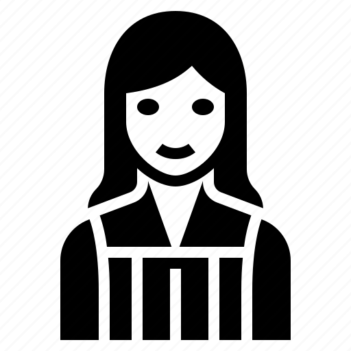 Female, judge, lawyer, occupation, woman icon - Download on Iconfinder