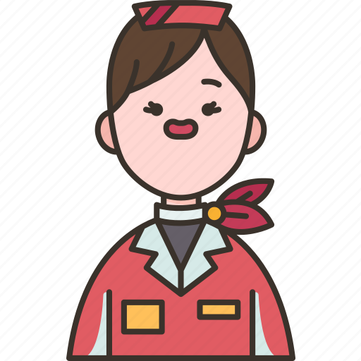 Hostess, airline, crew, attendant, service icon - Download on Iconfinder