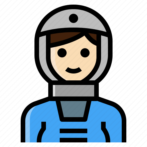Astronaut, female, occupation, space, woman icon - Download on Iconfinder