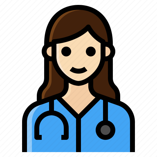 Doctor, female, healthcare, occupation, woman icon - Download on Iconfinder