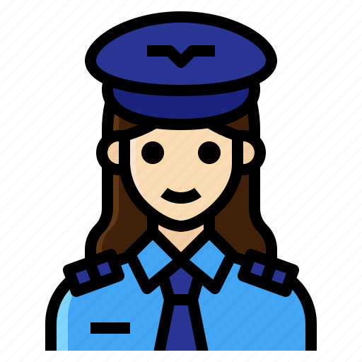 Aviator, captain, occupation, pilot, woman icon - Download on Iconfinder
