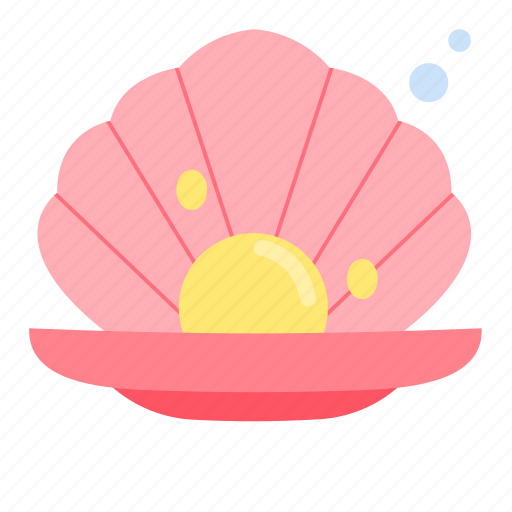 Clam, shellfish, pearl, seashell, shell, mollusk, oyster icon - Download on Iconfinder
