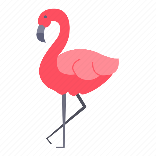 Flamingo, bird, animal, fauna, wildlife, ornithology, zoo icon - Download on Iconfinder