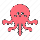 octopus, tentacles, seafood, squid, invertebrate, cephalopods, sea, ocean, animal