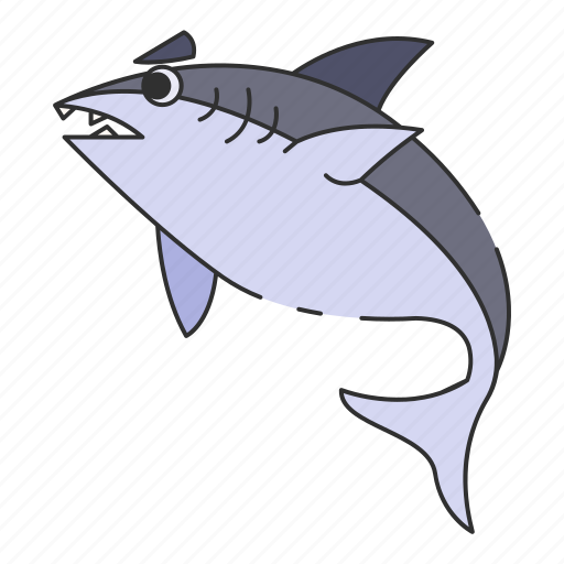 Shark, fish, predator, fin, sea, animal, mammal icon - Download on Iconfinder