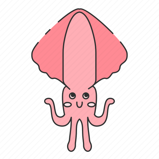 Squid, octopus, tentacles, seafood, invertebrate, cephalopods, shrimp icon - Download on Iconfinder