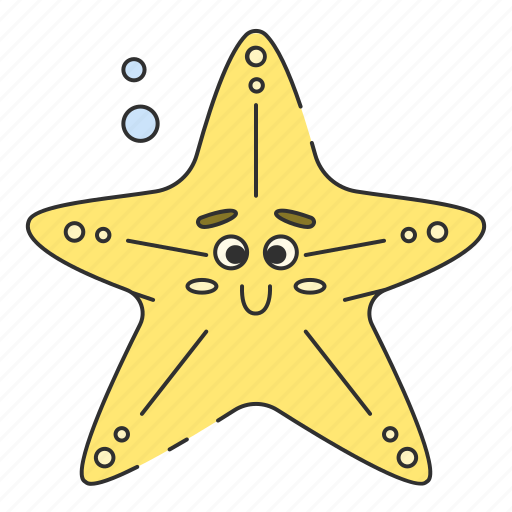 Starfish, summer, beach, aquatic, echinoderm, sea star, star icon - Download on Iconfinder