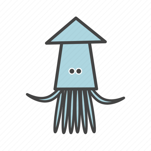 Squid, fish, animal icon - Download on Iconfinder