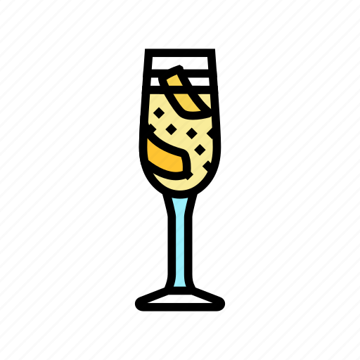 French, cocktail, glass, drink, alcohol icon - Download on Iconfinder