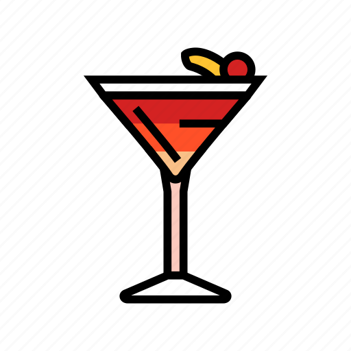 Manhattan, cocktail, glass, drink, alcohol, bar icon - Download on Iconfinder