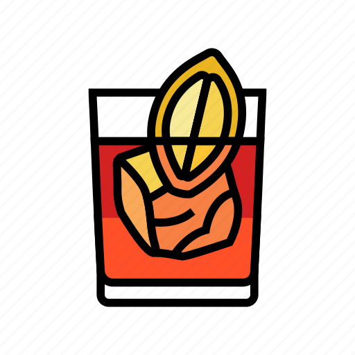 Negroni, cocktail, glass, drink, alcohol, bar icon - Download on Iconfinder