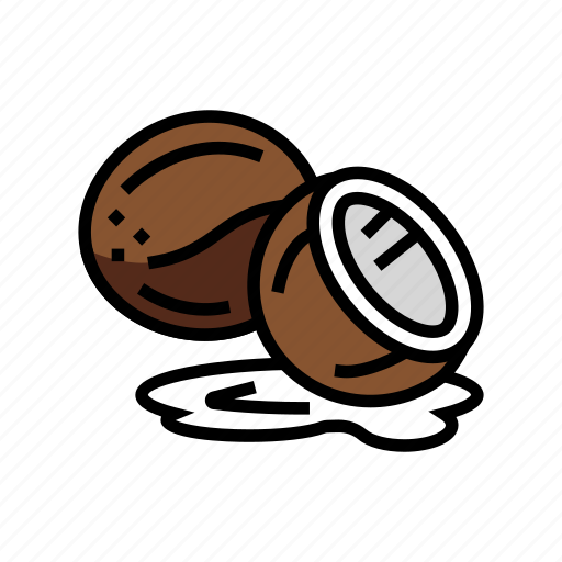 Coconut, milk, cut, coco, fruit, fresh icon - Download on Iconfinder
