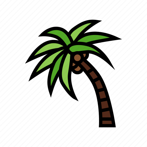Palm, tree, coconut, coco, fruit, fresh icon - Download on Iconfinder