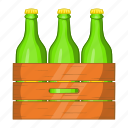 beer, bottle, box, cartoon, drink, glass, sign