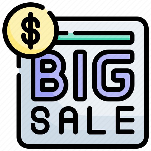 Big, sale, commerce, offer, shopping icon - Download on Iconfinder