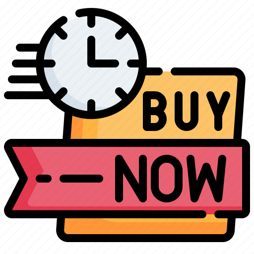 Buy, now, clock, shopping, sale icon - Download on Iconfinder