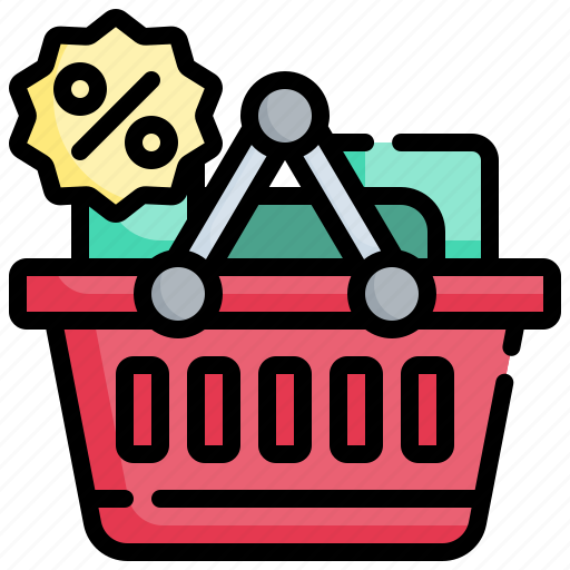 Shopping, basket, discount, offer icon - Download on Iconfinder