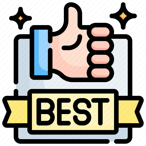 Thumbs, up, best, sale, commerce, thumbsup icon - Download on Iconfinder