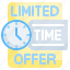 limited, time, offer, commerce, and, shopping, clock, discount 