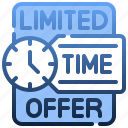 limited, time, offer, commerce, and, shopping, clock, discount