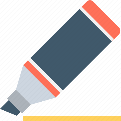 Felt pen, highlighter, highlighter pen, marker, underline icon - Download on Iconfinder