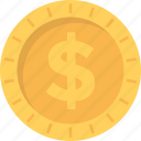 currency, dollar coin, dollar sign, financial, money