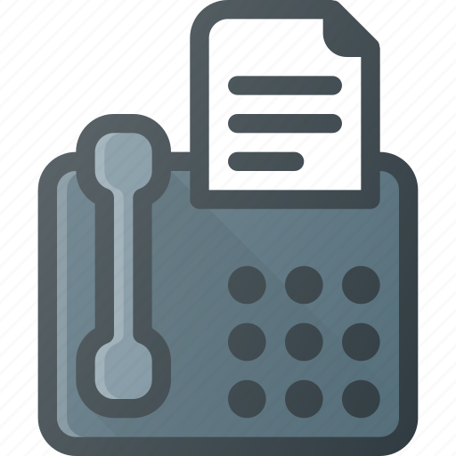 Call, document, fax, office, phone, send icon - Download on Iconfinder