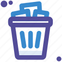 bin, garbage, paper, recycle, trash, waste