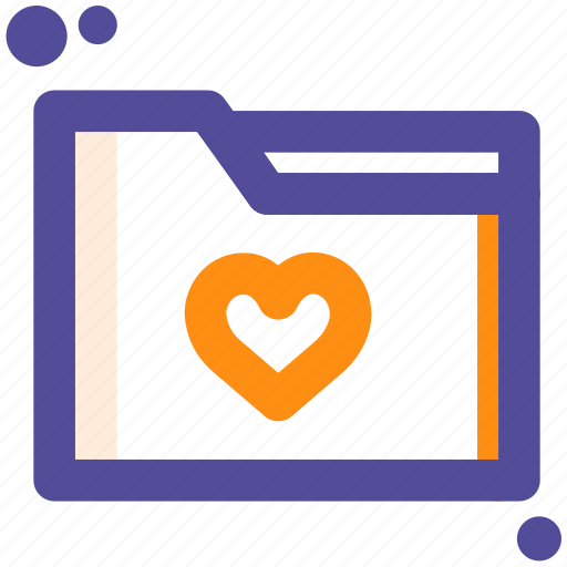 Favorite, file, folder, heart, like icon - Download on Iconfinder
