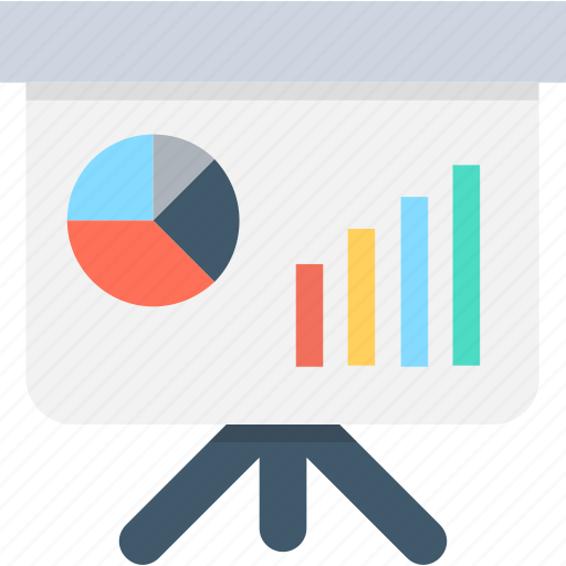 Bar graph, business chart, presentation, projection screen, statistics icon - Download on Iconfinder