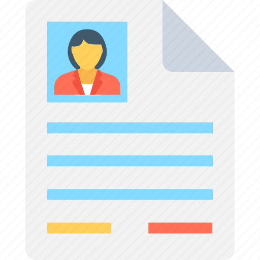 Biodata, cv, job application, job profile, resume icon - Download on Iconfinder