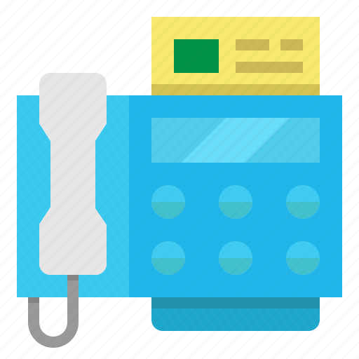 Communication, electronics, fax, office, phone icon - Download on Iconfinder