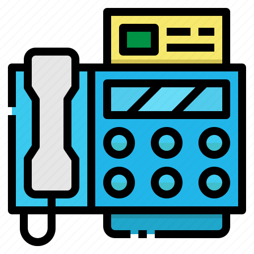 Communication, electronics, fax, office, phone icon - Download on Iconfinder