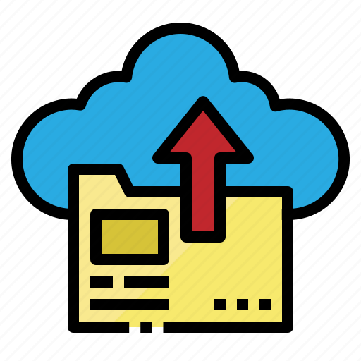 Cloud, document, file, folder, upload icon - Download on Iconfinder