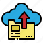 cloud, document, file, folder, upload 