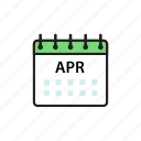 apr, april, calendar, month 