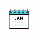 calendar, jan, january, month
