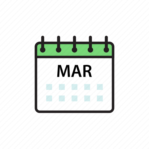 Calendar mar march month icon