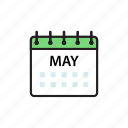 calendar, may, month 