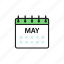 calendar, may, month 