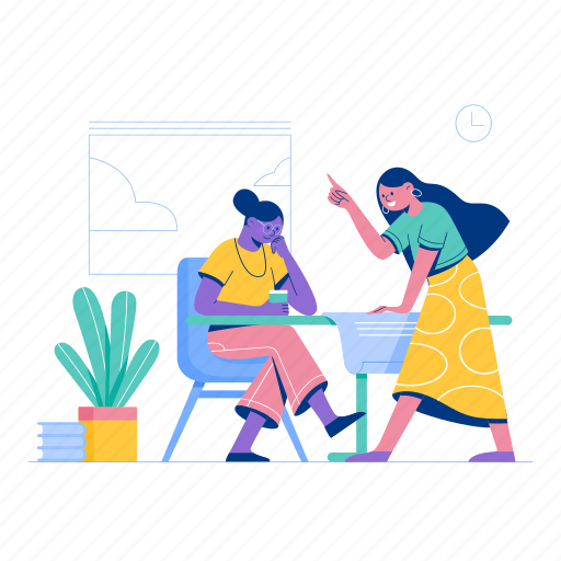 Plan, meeting, strategy, planning, collegues illustration - Download on Iconfinder