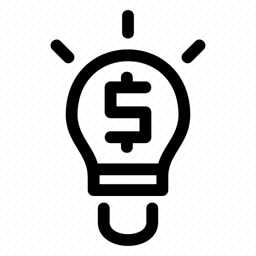 Bulb, business, dollar, idea, innovation, money icon - Download on Iconfinder