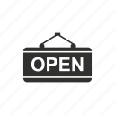 mall, open, open tag, store